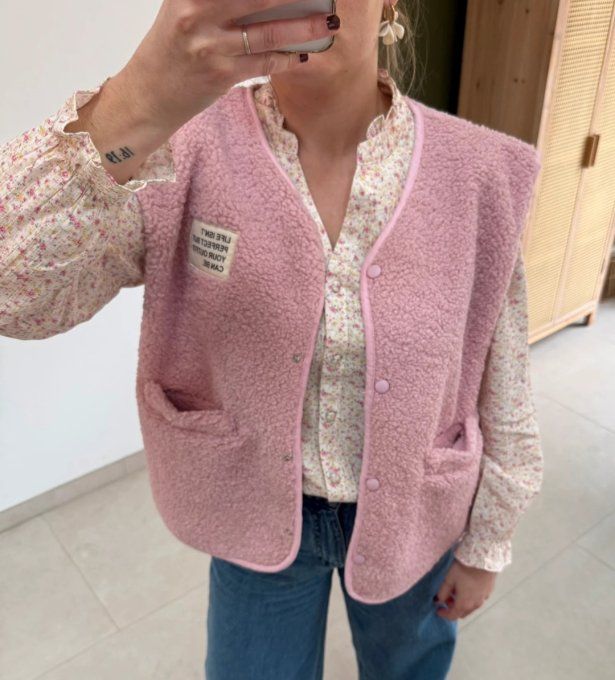 Gilet sans manches moumoute - Taille unique 38 au 42 